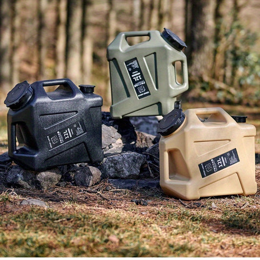 URBANWAVE 3.2 Gallon Portable Water Tank with Faucet - BPA-Free, Military Green, Ideal for Camping & Hiking, Durable & Leakproof, Emergency Water Storage, Outdoor Multipurpose