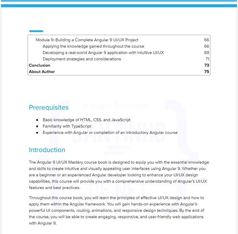 Angular 9 UI/UX Mastery