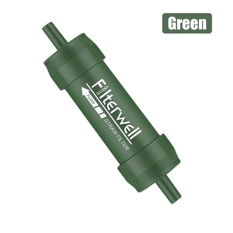 Outdoor Mini Water Filter Straw Camping Purification Portable Hiking Water Purifier for Survival or Emergency Supplies