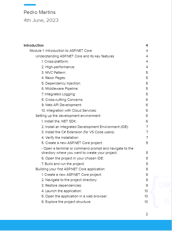 Course Microsoft ASP.NET Core and Angular 9+ - Cantinhode.net