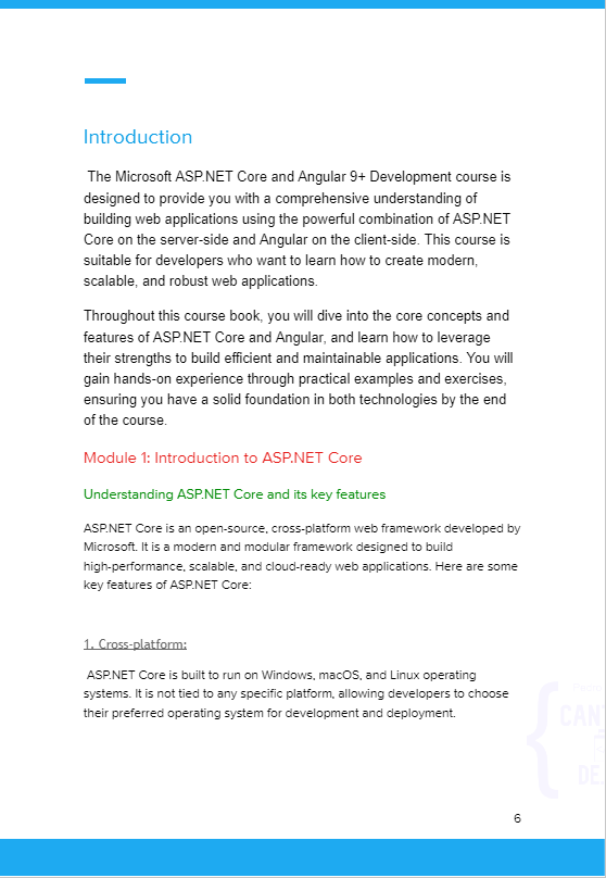 Course Microsoft ASP.NET Core and Angular 9+ - Cantinhode.net