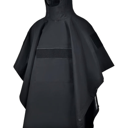 Military Style Tactical Poncho, Soft Shell Poncho Multipurpose Waterproof Military Tent Rain Poncho for Camping Outdoor Hunting Hiking