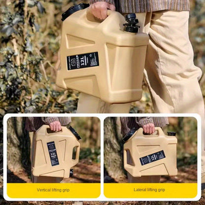 URBANWAVE 3.2 Gallon Portable Water Tank with Faucet - BPA-Free, Military Green, Ideal for Camping & Hiking, Durable & Leakproof, Emergency Water Storage, Outdoor Multipurpose