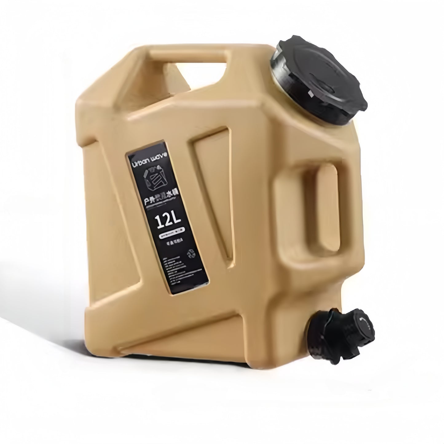 URBANWAVE 3.2 Gallon Portable Water Tank with Faucet - BPA-Free, Military Green, Ideal for Camping & Hiking, Durable & Leakproof, Emergency Water Storage, Outdoor Multipurpose