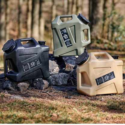 URBANWAVE 3.2 Gallon Portable Water Tank with Faucet - BPA-Free, Military Green, Ideal for Camping & Hiking, Durable & Leakproof, Emergency Water Storage, Outdoor Multipurpose