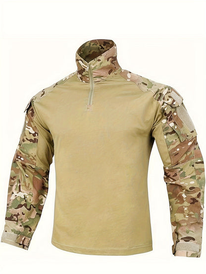 G3 Tactical Camo Suit with Knee Pads - Durable Polyester, Machine Washable, Ideal for Training, CS Airsoft & Hunting
