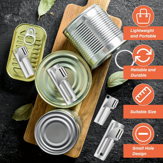 10pcs/set, Can Opener, Camping Can Opener, Stainless Steel Military Can Opener, Survival Can Opener, Army Can Opener, Backpack Can Opener, Kitchen Gadgets, Cheap Items