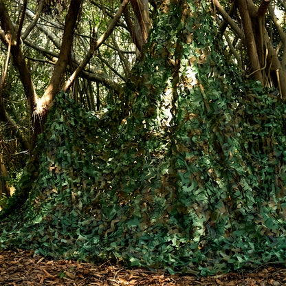 Single Pack Senmortar Camouflage Net, Cut-to-Size Military Woodland Hunting Mesh in Grass Green, Made of Durable Polyester Fiber for Blind, Sunshade, Shooting, Theme Party Decoration
