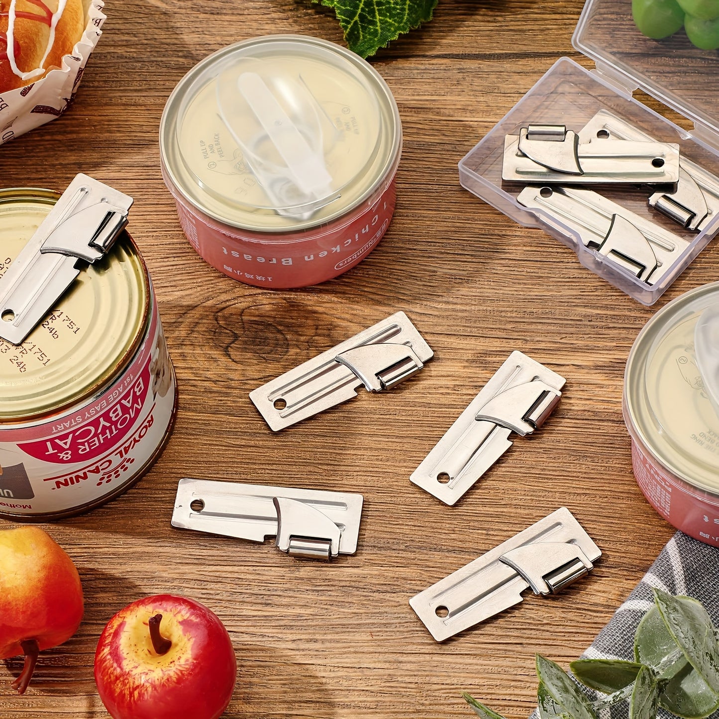 10pcs/set, Can Opener, Camping Can Opener, Stainless Steel Military Can Opener, Survival Can Opener, Army Can Opener, Backpack Can Opener, Kitchen Gadgets, Cheap Items