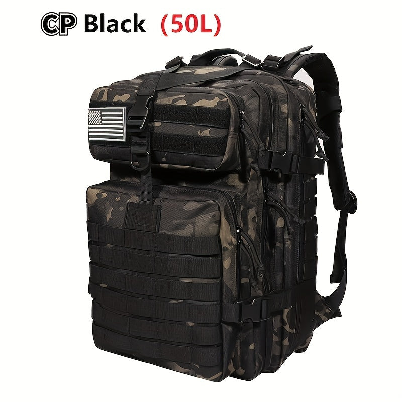 50L Military Tactical Backpacks Molle Army Assault Pack 3 Day Bug Out Bag Hiking Treeking Rucksack