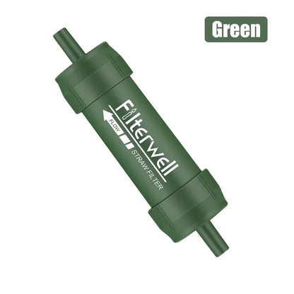 Outdoor Mini Water Filter Straw Camping Purification Portable Hiking Water Purifier for Survival or Emergency Supplies