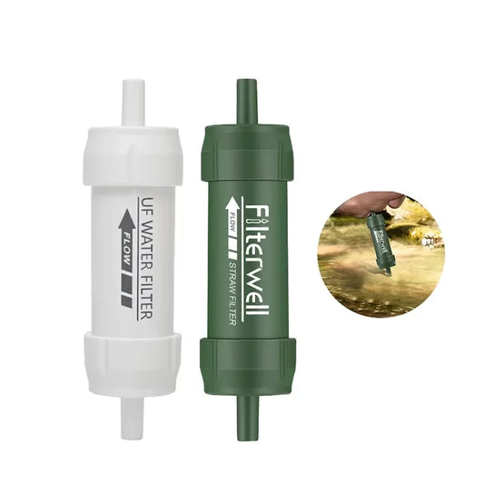 Outdoor Mini Water Filter Straw Camping Purification Portable Hiking Water Purifier for Survival or Emergency Supplies
