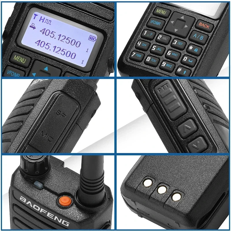 Baofeng DR 1801 Walkie Talkie Large Screem Tier 1+2 Dual Time Slot Digital Dual band 136-174 400-470MHz Portabsle Two Way Radio