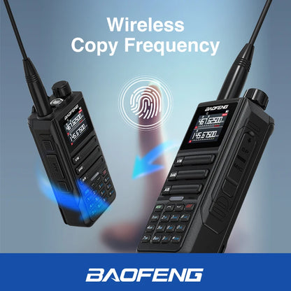 2PCS Baofeng  Walkie Talkie 12W High Capacity AM FM Two Way Radio Full Band LCD 999CH Frequency Copy NOAA Noise Reduce