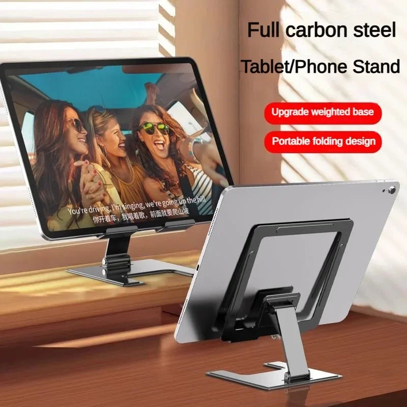 Universal Aluminum Alloy Portable Tablet Stand for IPad Air Pro Mini Mount Adjustable Mobile Phone Stand Ipad Holder