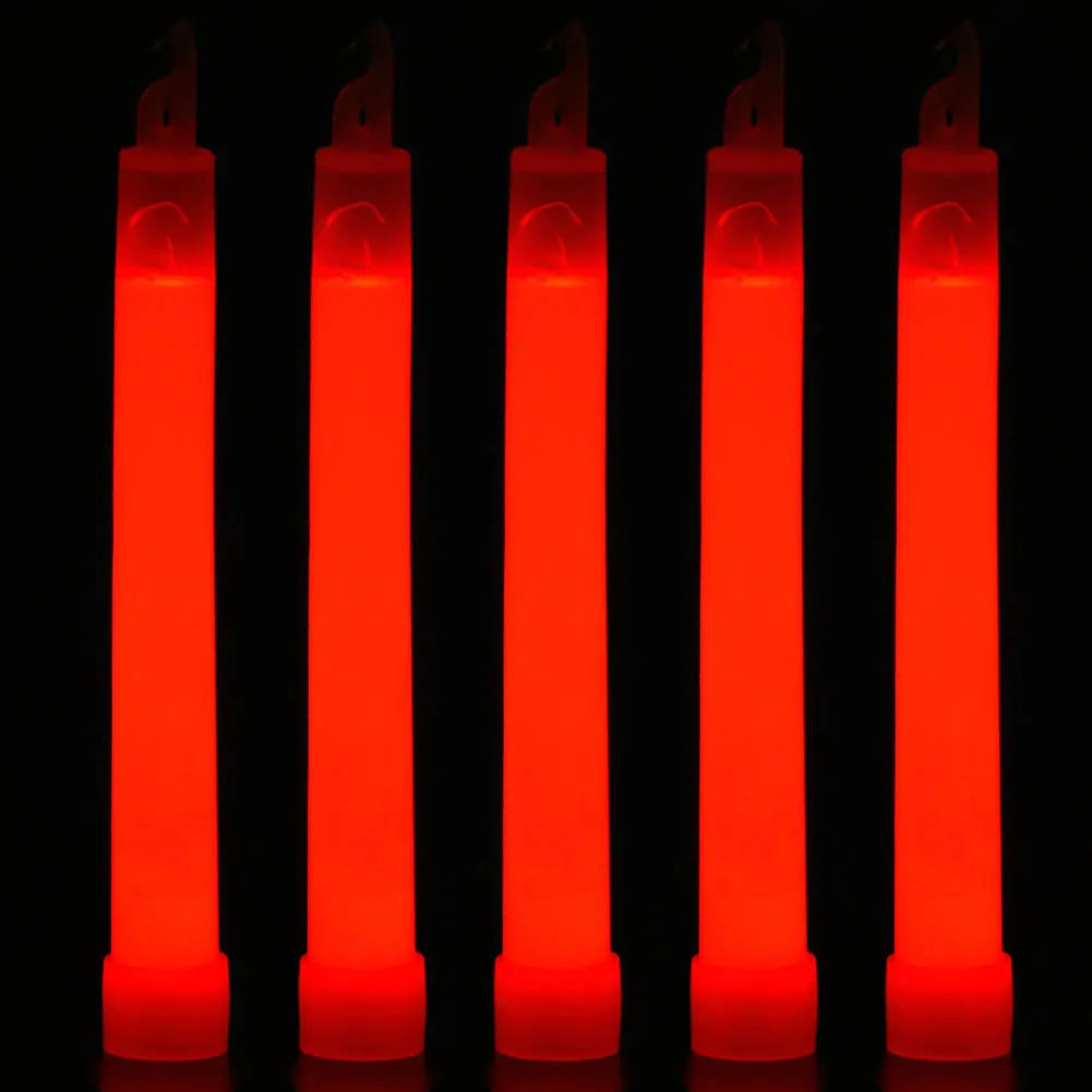 5-20Pcs Fluorescence Light Glow Sticks with Hook for Hiking Camping Outdoor Light Stick Outdoor Emergency Lighting