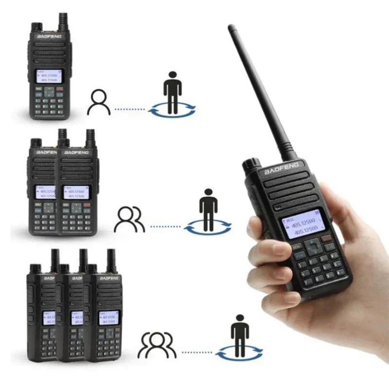 Baofeng DR 1801 Walkie Talkie Large Screem Tier 1+2 Dual Time Slot Digital Dual band 136-174 400-470MHz Portabsle Two Way Radio