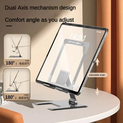 Universal Aluminum Alloy Portable Tablet Stand for IPad Air Pro Mini Mount Adjustable Mobile Phone Stand Ipad Holder