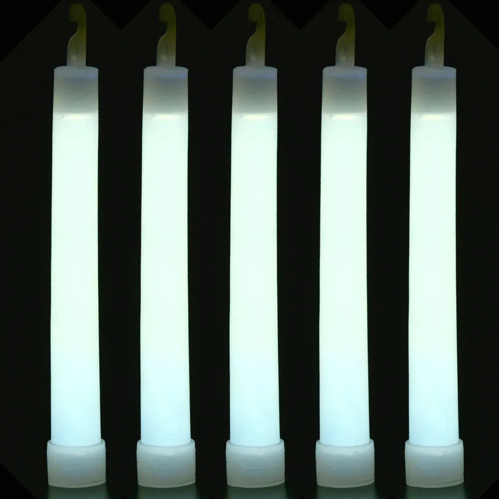 5-20Pcs Fluorescence Light Glow Sticks with Hook for Hiking Camping Outdoor Light Stick Outdoor Emergency Lighting