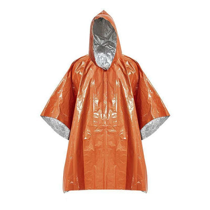 Survival Emergency Poncho,Lightweight Survival Gear for Outdoor Camping Hiking Keep Warm After Earthquakes,Hurricanes Disasters