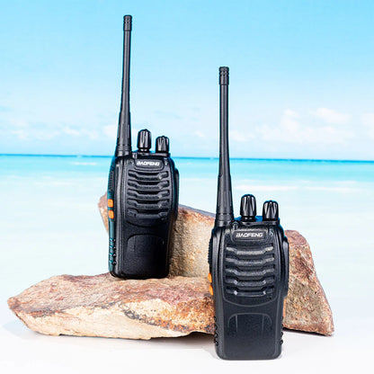5W Baofeng BF-888S Walkie Talkie USB Plug Dual Band Portable Two Way Radio Long Range Standby UHF:400-470MHz 16CH 1Pc/2Pcs