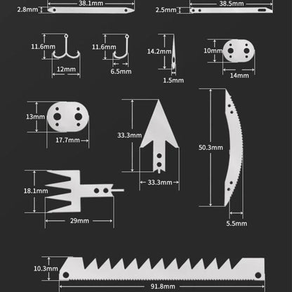 22 In 1Survival Card Survival Tool Card  Multi Purpose Pocket Tool Stainless Steel Survival Camping Hiking Fishing Hunting Tools