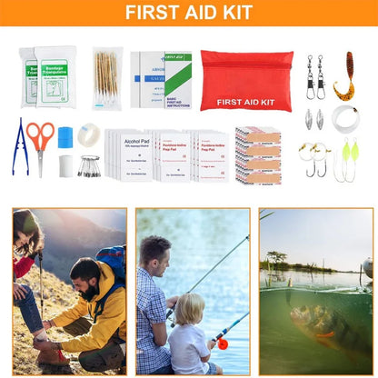 Survival Kit, First Aid Kit/Trauma Kit With Essential Survival Gear Emergency Medical Supplies For Hiking Camping Backpacking