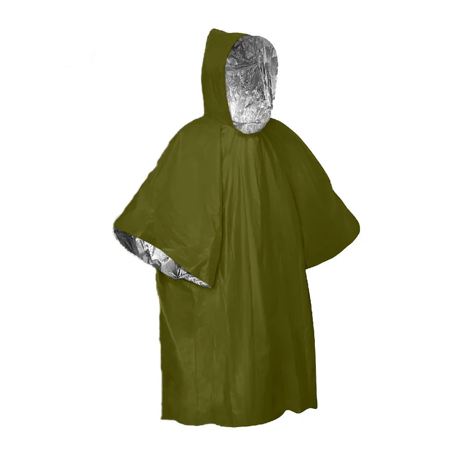 Survival Emergency Poncho,Lightweight Survival Gear for Outdoor Camping Hiking Keep Warm After Earthquakes,Hurricanes Disasters