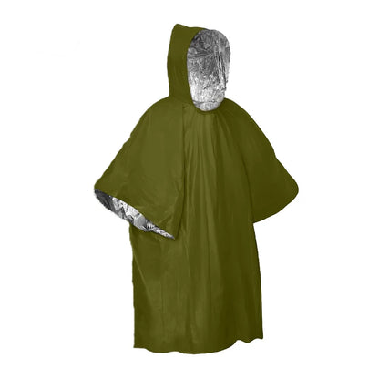 Survival Emergency Poncho,Lightweight Survival Gear for Outdoor Camping Hiking Keep Warm After Earthquakes,Hurricanes Disasters