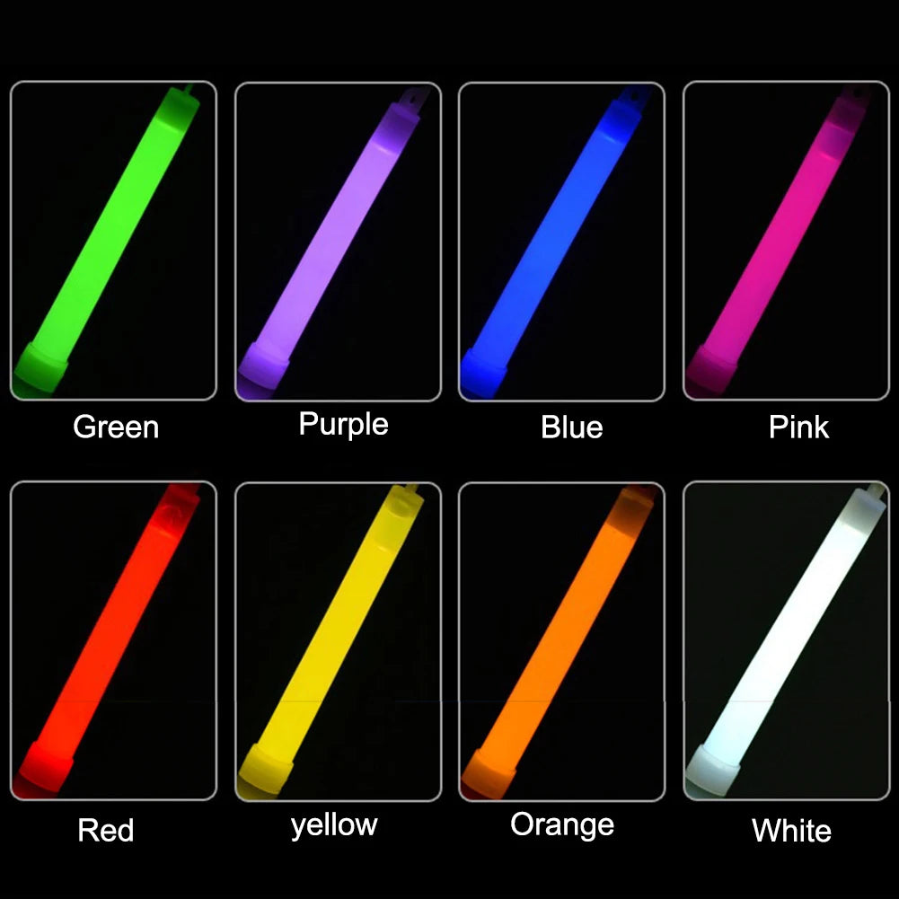 5-20Pcs Fluorescence Light Glow Sticks with Hook for Hiking Camping Outdoor Light Stick Outdoor Emergency Lighting