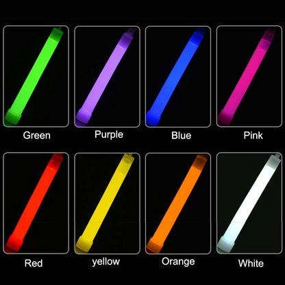 5-20Pcs Fluorescence Light Glow Sticks with Hook for Hiking Camping Outdoor Light Stick Outdoor Emergency Lighting