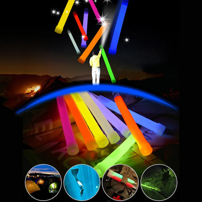 5-20Pcs Fluorescence Light Glow Sticks with Hook for Hiking Camping Outdoor Light Stick Outdoor Emergency Lighting