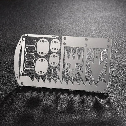 22 In 1Survival Card Survival Tool Card  Multi Purpose Pocket Tool Stainless Steel Survival Camping Hiking Fishing Hunting Tools