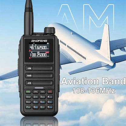 2PCS Baofeng  Walkie Talkie 12W High Capacity AM FM Two Way Radio Full Band LCD 999CH Frequency Copy NOAA Noise Reduce