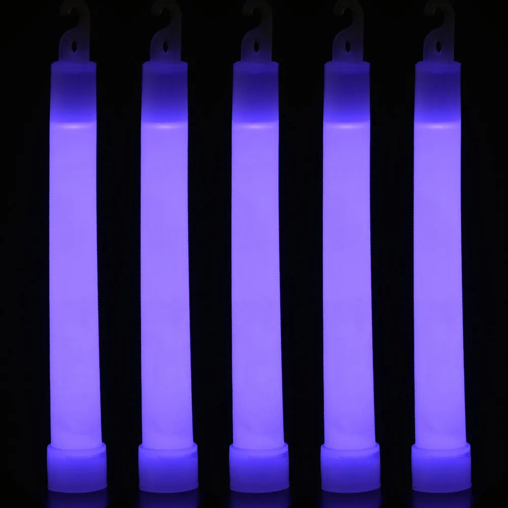5-20Pcs Fluorescence Light Glow Sticks with Hook for Hiking Camping Outdoor Light Stick Outdoor Emergency Lighting