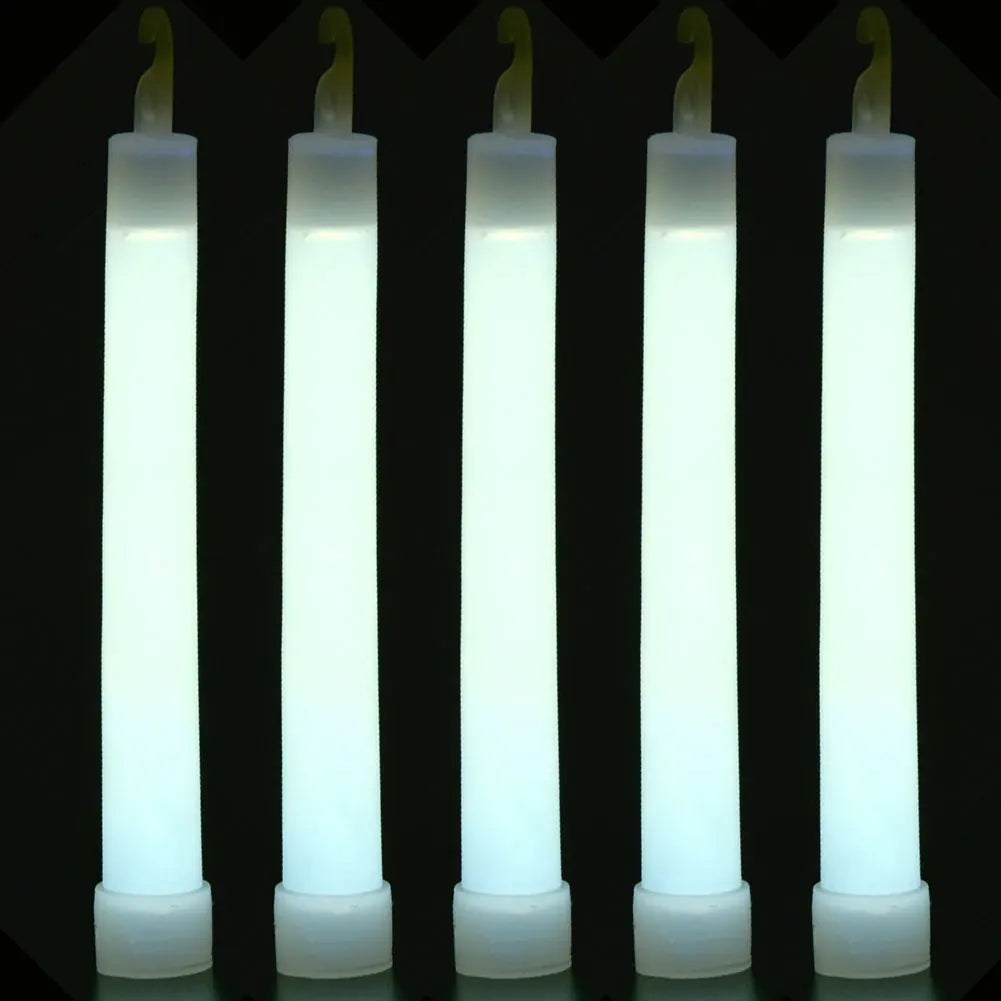 5-20Pcs Fluorescence Light Glow Sticks with Hook for Hiking Camping Outdoor Light Stick Outdoor Emergency Lighting