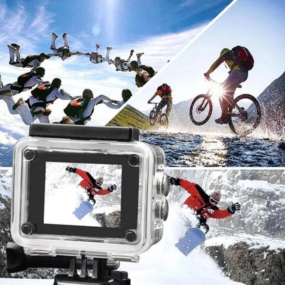 2.0" Action Camera Ultra HD 4K 30FPS WiFi Underwater Cameras Waterproof Helmet Bicycle Video Recording Cameras Outdoor Sport Cam