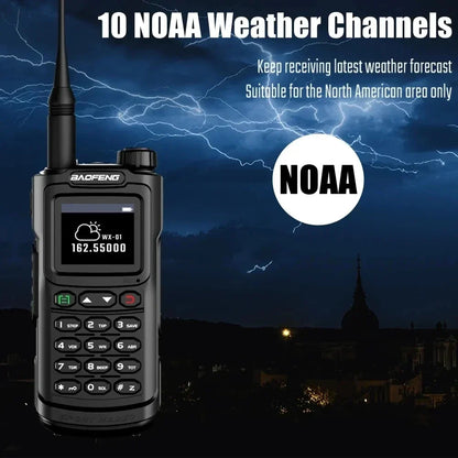 2PCS Baofeng 10W 50KM Walkie Talkie 4-Bands Long Range Portable Ham Radios Copy Frequency 999CH NOAA Two-Way Radio UV-G30 Pro V1