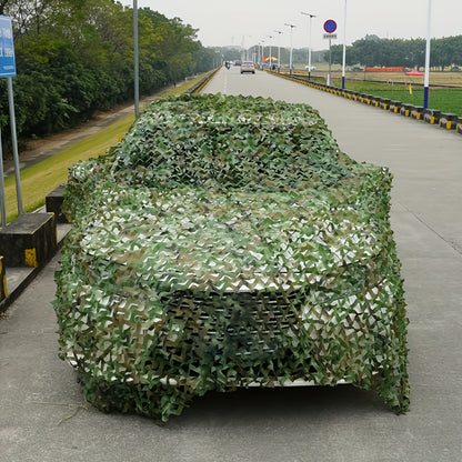 Single Pack Senmortar Camouflage Net, Cut-to-Size Military Woodland Hunting Mesh in Grass Green, Made of Durable Polyester Fiber for Blind, Sunshade, Shooting, Theme Party Decoration