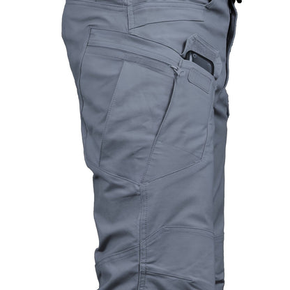 Multi Pocket Men's Tactical Pants, Loose Casual Outdoor Military Pants, Mens Pants For Hiking