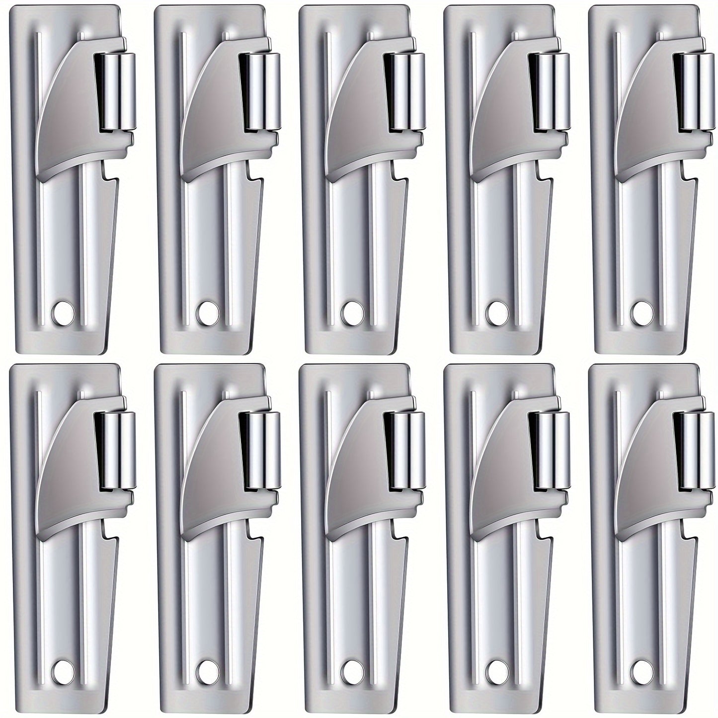 10pcs/set, Can Opener, Camping Can Opener, Stainless Steel Military Can Opener, Survival Can Opener, Army Can Opener, Backpack Can Opener, Kitchen Gadgets, Cheap Items