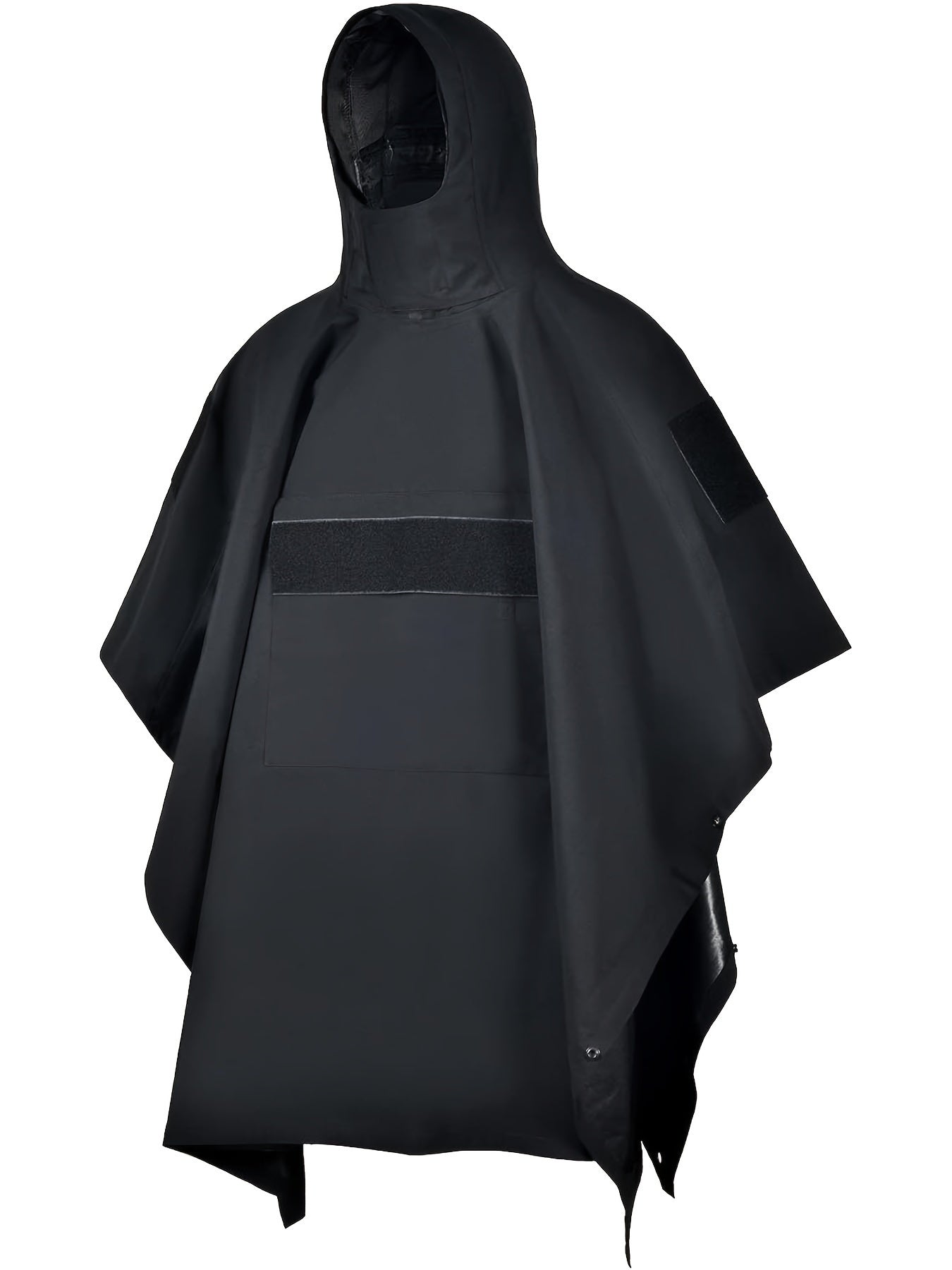 Military Style Tactical Poncho, Soft Shell Poncho Multipurpose Waterproof Military Tent Rain Poncho for Camping Outdoor Hunting Hiking