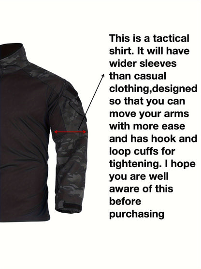 G3 Tactical Camo Suit with Knee Pads - Durable Polyester, Machine Washable, Ideal for Training, CS Airsoft & Hunting