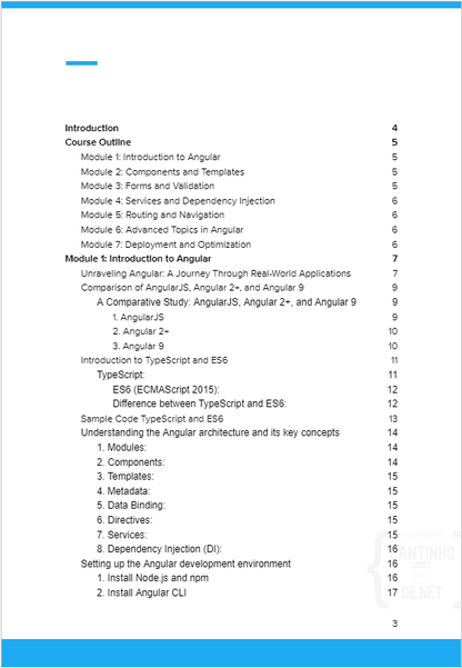 Course Angular 9+ Web Development - Cantinhode.net